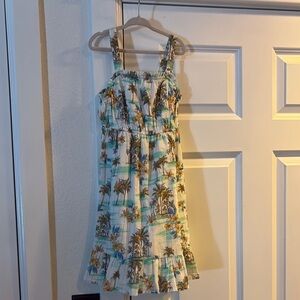 Tropical Print Kids Dress